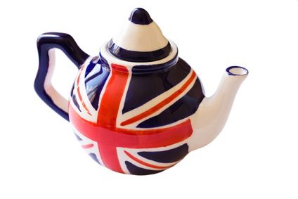 Small English Teapot isolated